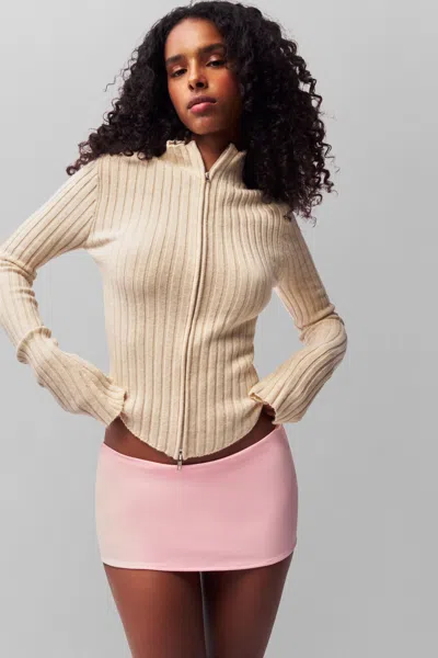 Danielle Guizio Ny Nell Zip Up In Cream