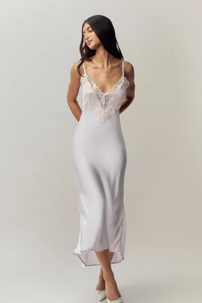 Danielle Guizio Ny Nova Slip Midi Dress In Ballet Slipper