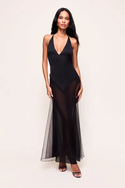 Danielle Guizio Ny Olympia Maxi Dress In Black