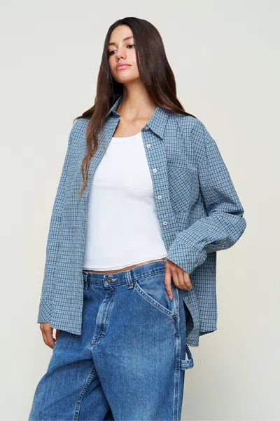 Danielle Guizio Ny Oona Buttondown In Blue