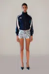 Danielle Guizio Ny Paillette Short In Silver
