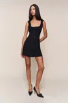 Danielle Guizio Ny Paloma Mini Dress In Black