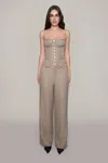 Danielle Guizio Ny Pamela Trouser In Brown