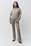 Danielle Guizio Ny Peyton Pant In Heather Grey