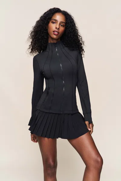 Danielle Guizio Ny Pleated Skort In Black