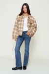 Danielle Guizio Ny Quinn Quilted Jacket In Brown