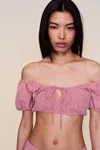 Danielle Guizio Ny Ravello Gingham Top