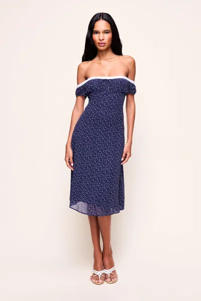 Danielle Guizio Ny Rocello Dress In Blue