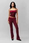 Danielle Guizio Ny Ruched Chiffon Knit Tank In Pink Multi