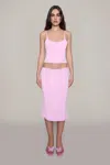 Danielle Guizio Ny Selene Midi Skirt In Cotton Candy