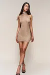 Danielle Guizio Ny Serelina Scarf Dress In Gold