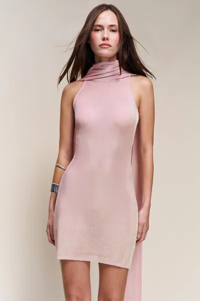 Danielle Guizio Ny Serelina Scarf Dress In Pink