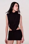 Danielle Guizio Ny Shyla Mini Dress In Black