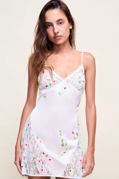 Danielle Guizio Ny Sorrento Mini Dress In White