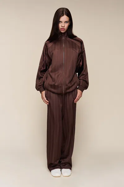 Danielle Guizio Ny T7 Track Pants In Brown