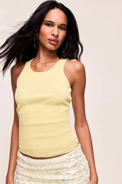 Danielle Guizio Ny The Perfect Classic Tank In Yellow