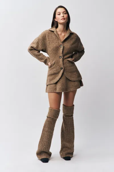 Danielle Guizio Ny Viv Skirt In Brown