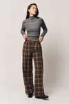 Danielle Guizio Ny Willow Tartan Pant In Multi