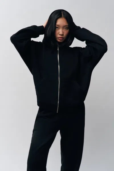 Danielle Guizio Ny Zip Up Hoodie In Black