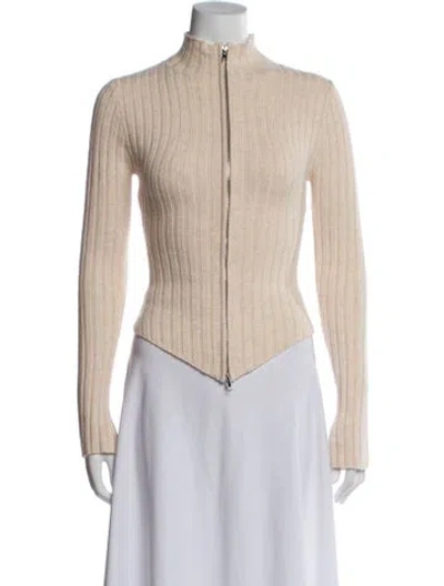 Pre-owned Danielle Guizio Nylon Blazer W/ Tags In Neutral
