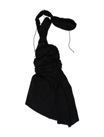 Pre-owned Danielle Guizio Off-the-shoulder Mini Dress In Black