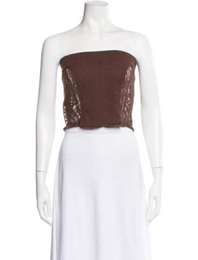 Pre-owned Danielle Guizio One-shoulder Sweater In Multi