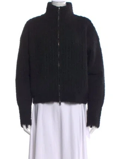 Pre-owned Danielle Guizio Open Front Sweater In Black