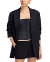 Danielle Guizio Oversized Blazer In Black