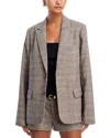 Danielle Guizio Oversized Tartan Blazer In Multi