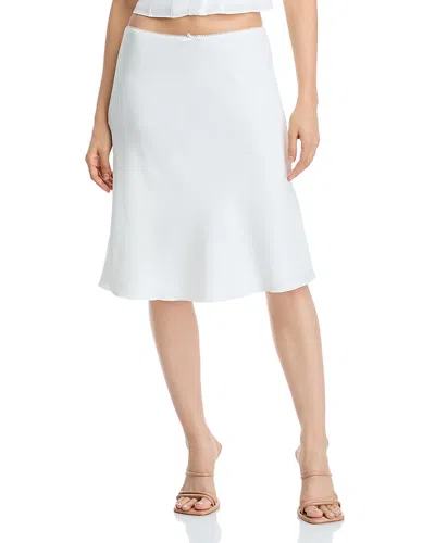 Danielle Guizio Paloma Skirt In White