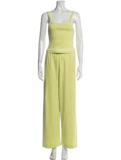 Pre-owned Danielle Guizio Pant Set In Green