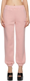 Danielle Guizio Pink Flower Lounge Pants In Pink