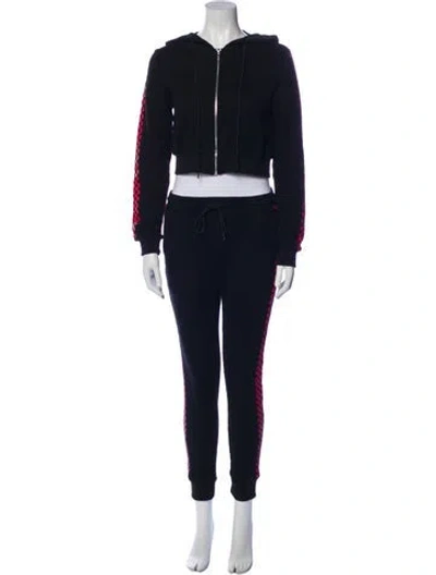 Pre-owned Danielle Guizio Plaid Print Tracksuit In Multi