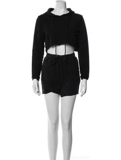 Pre-owned Danielle Guizio Short Set In Black