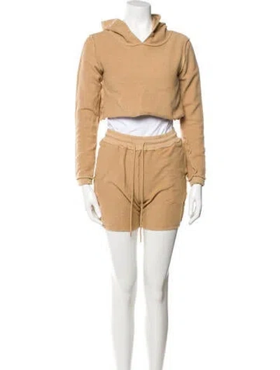 Pre-owned Danielle Guizio Short Set In Neutral