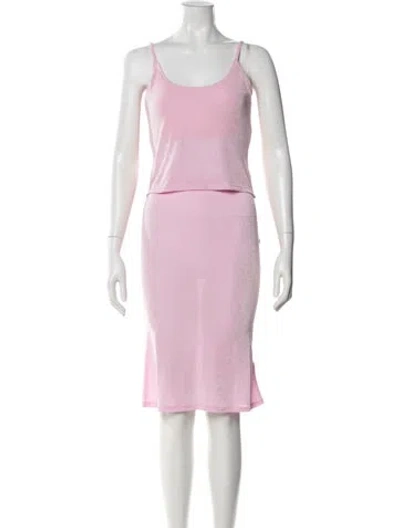 Pre-owned Danielle Guizio Skirt Set In Purple