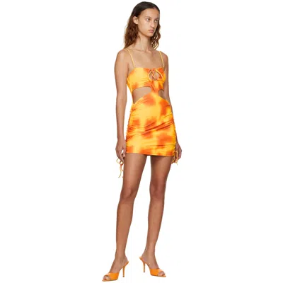 Danielle Guizio Ssense Launches Exclusive Yellow And Orange Dress In Multi