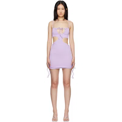 Danielle Guizio Sssense Exclusively Sells Purple Ruched Dress