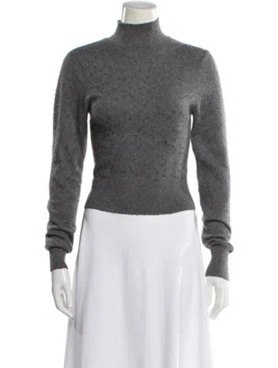 Pre-owned Danielle Guizio Turtleneck Sweater In Gray