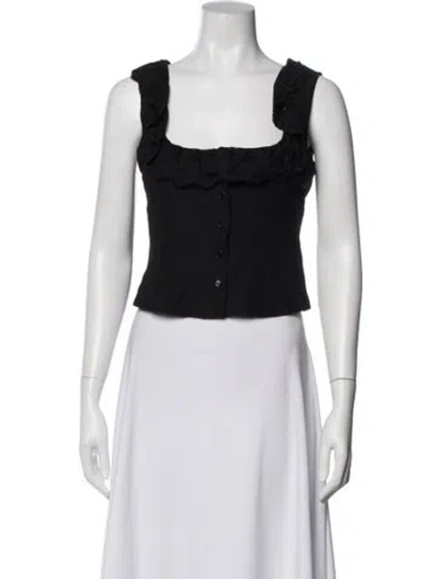 Pre-owned Danielle Guizio Vest In Black