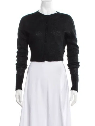 Pre-owned Danielle Guizio V-neck Sweater In Black