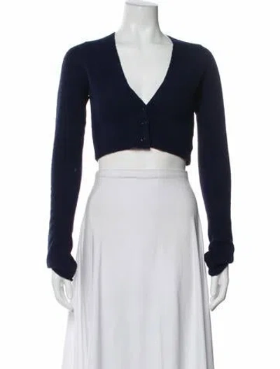 Pre-owned Danielle Guizio V-neck Sweater In Gray