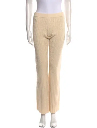 Pre-owned Danielle Guizio Wide Leg Pants W/ Tags In Neutral