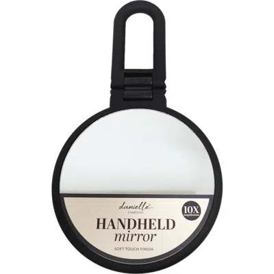 Danielle Handheld Mirror With 10x Magnification In Black