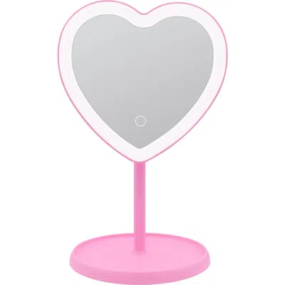 Danielle Heart Led Vanity Mirror In Pink