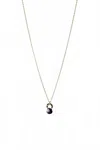 Danielle Welmond Women's Vermeil Necklace W/ Onyx Drop In Gold/black In Brown