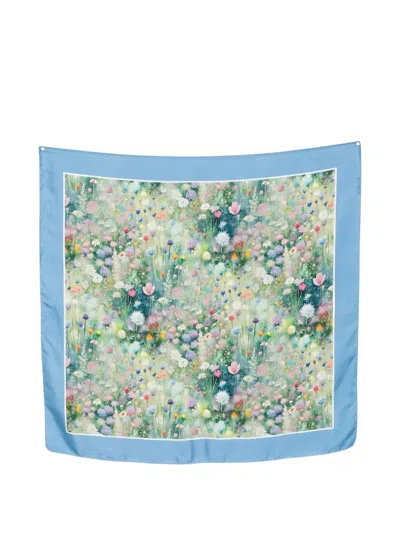 D'aniello Floral Print Scarf In Multi