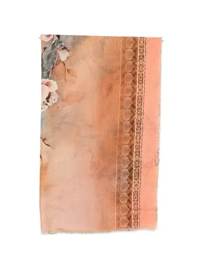 D'aniello Floral Print Scarf In Multi
