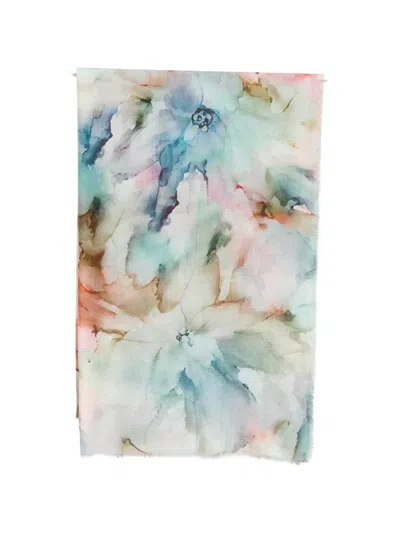 D'aniello Floral Scarf In Multi