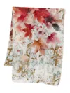 D'aniello Leaf-print Scarf In Multi